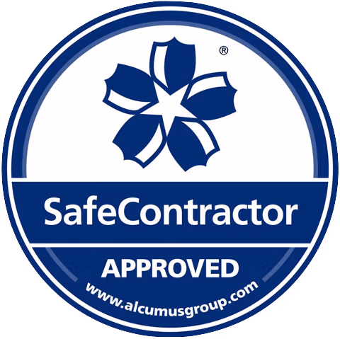 SafeContractor Approved certification badge – UpKeep UK is a certified safe contractor