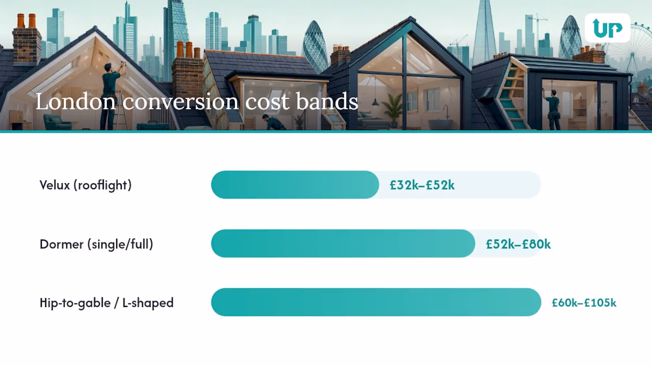 London loft conversion cost bands compared