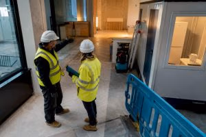 UK refurbishment site prepared for construction