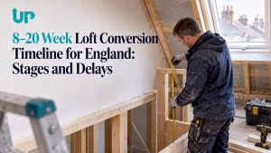 English loft conversion under construction